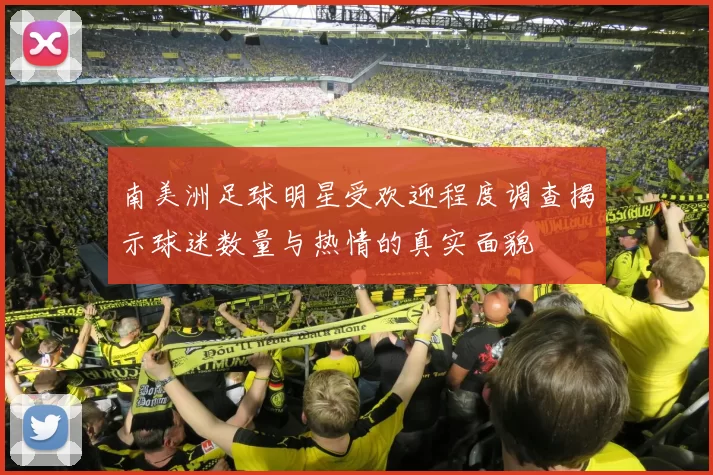南美洲足球明星受欢迎程度调查揭示球迷数量与热情的真实面貌